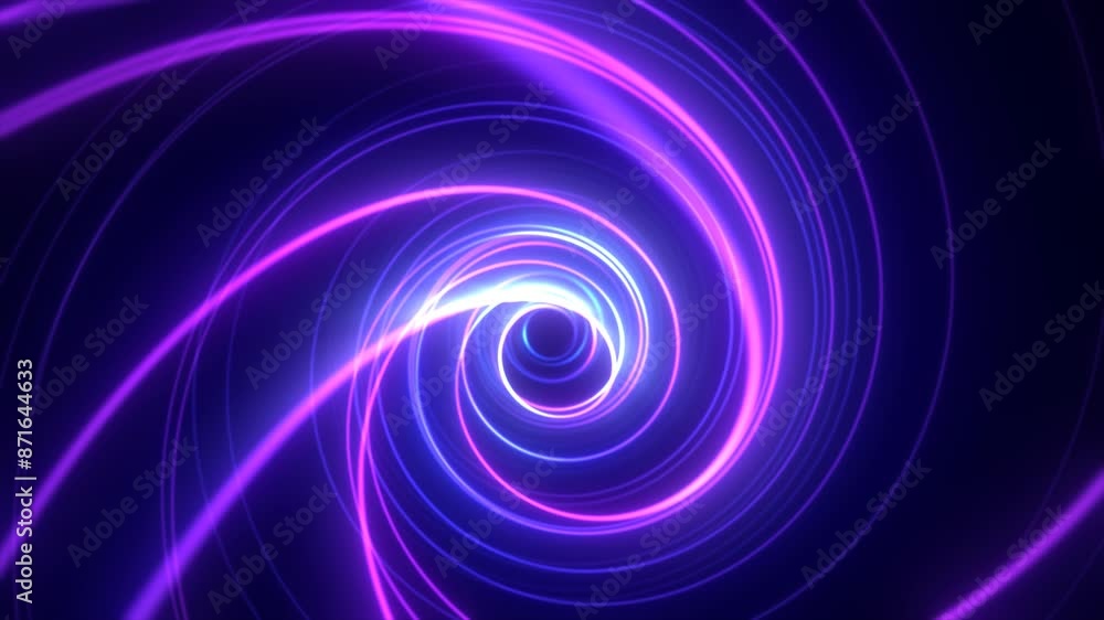Abstract bright purple glowing background tunnel with flying lines of energy particles and light rays, video in high quality 4k, motion design Abstract bright purple glowing background tunnel with flying lines of energy particles and light rays, video in high quality 4k, motion design