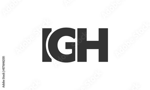 IGH logo design template with strong and modern bold text. Initial based vector logotype featuring simple and minimal typography. Trendy company identity. Free Download IGH logo design template with strong and modern bold text. Initial based vector logotype featuring simple and minimal typography. Trendy company identity. - GFXLoad