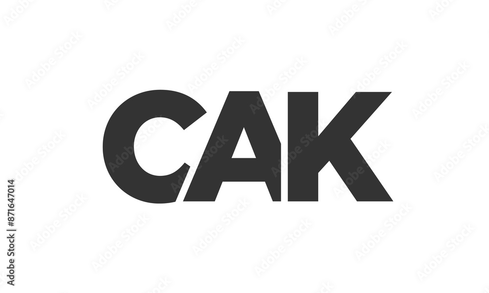 CAK logo design template with strong and modern bold text. Initial based vector logotype featuring simple and minimal typography. Trendy company identity. CAK logo design template with strong and modern bold text. Initial based vector logotype featuring simple and minimal typography. Trendy company identity.