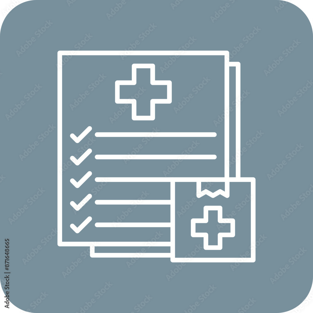 Fototapeta premium Delivery record Icon