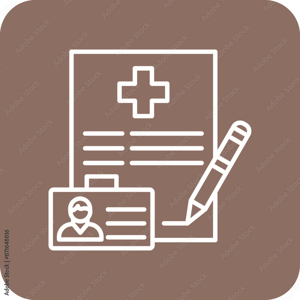 Obraz premium Registration Icon