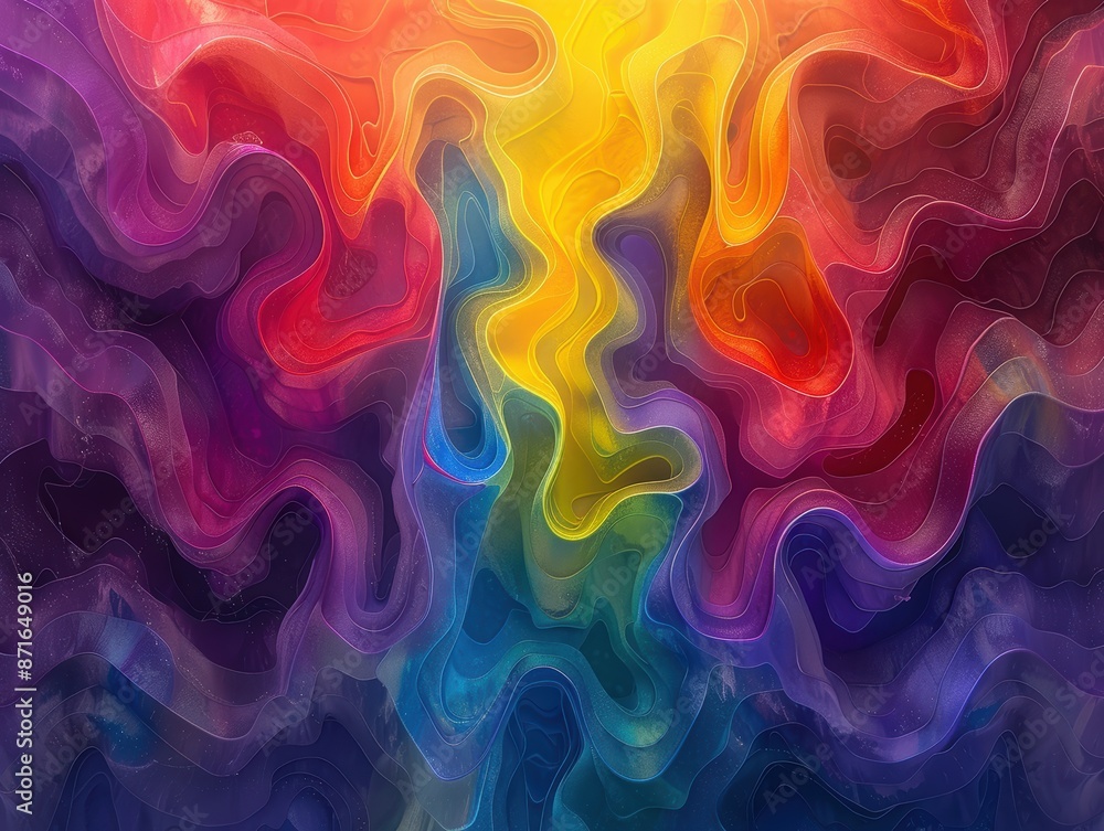A psychedelic abstract background with vibrant colors, swirling and morphing in a kaleidoscopic effect. A psychedelic abstract background with vibrant colors, swirling and morphing in a kaleidoscopic effect.