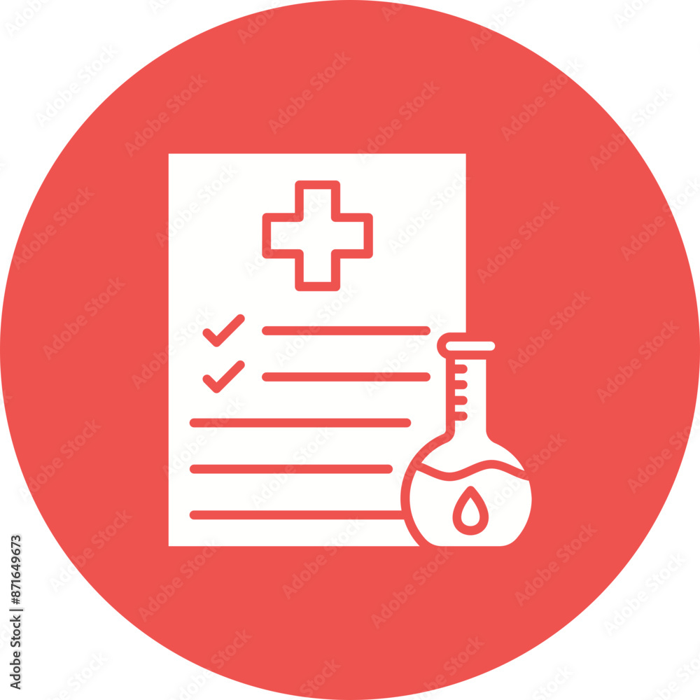 Obraz premium Science report Icon