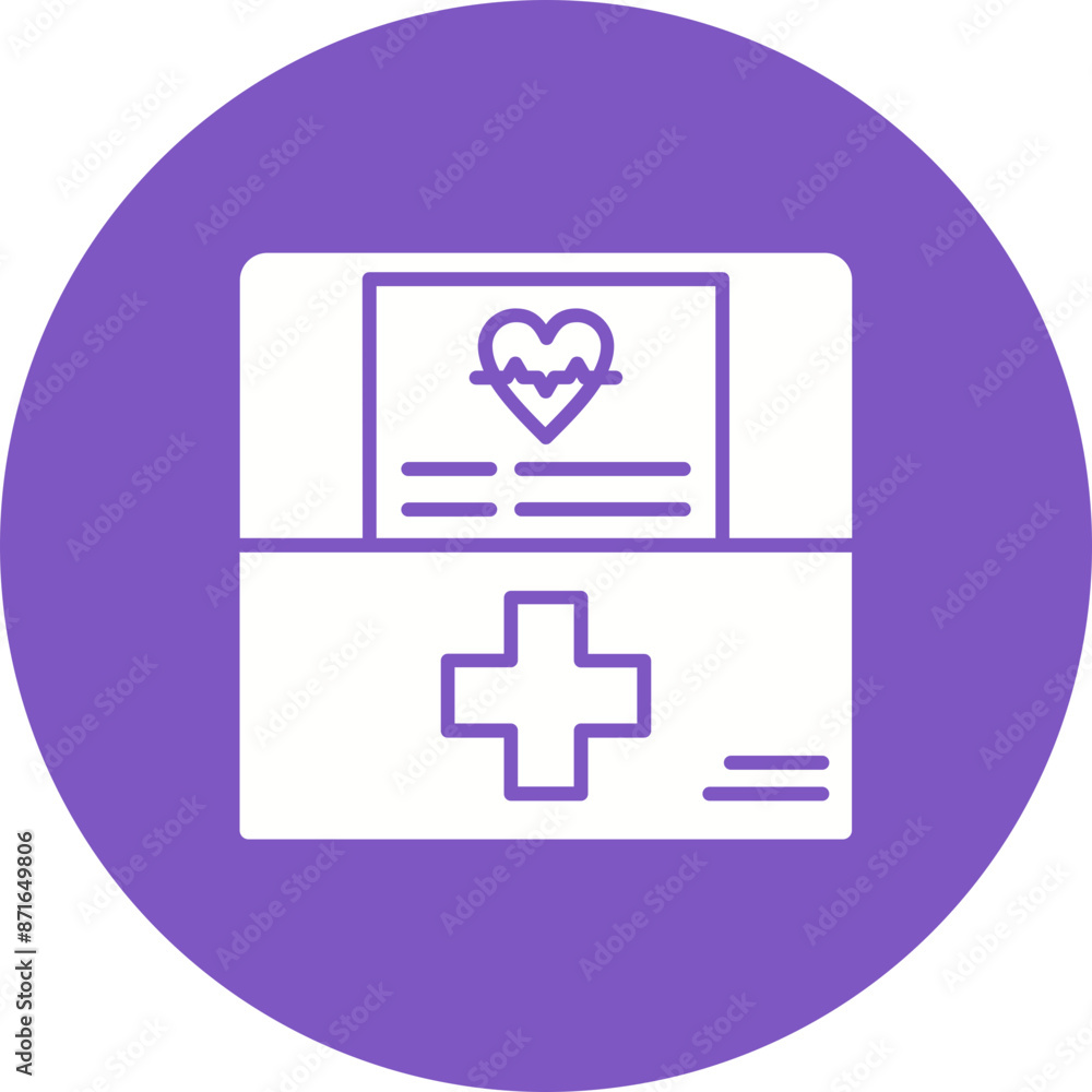 Obraz premium Medical report Icon