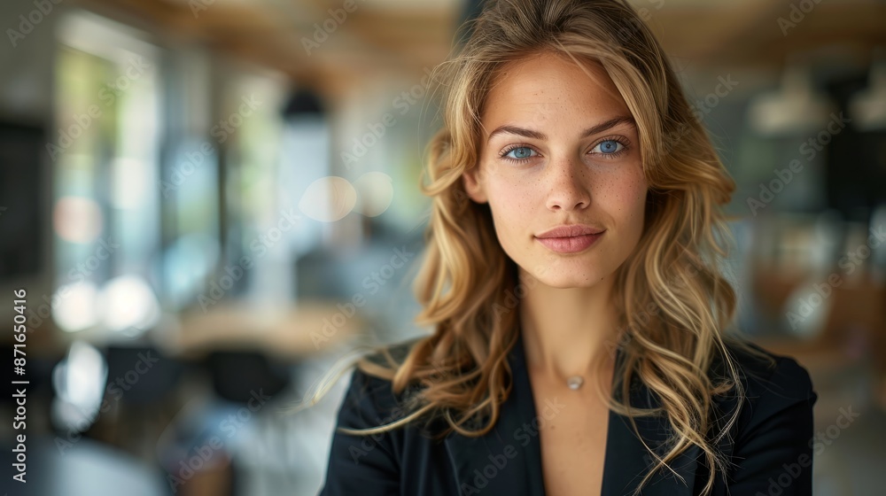 Fototapeta premium Confident businesswoman in professional attire