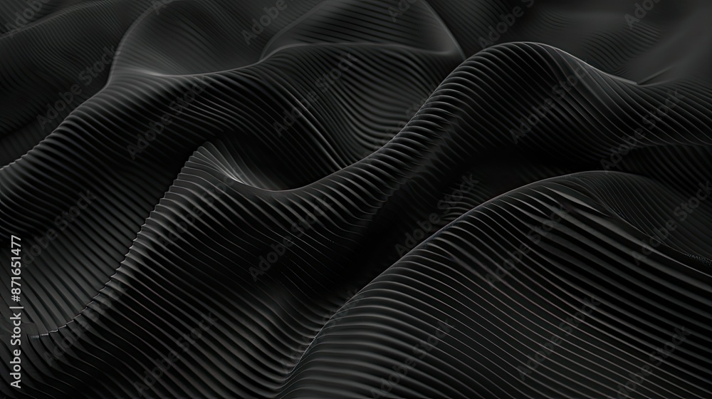 Naklejka premium Smooth textured black surface, offering a minimalist canvas for digital creativity