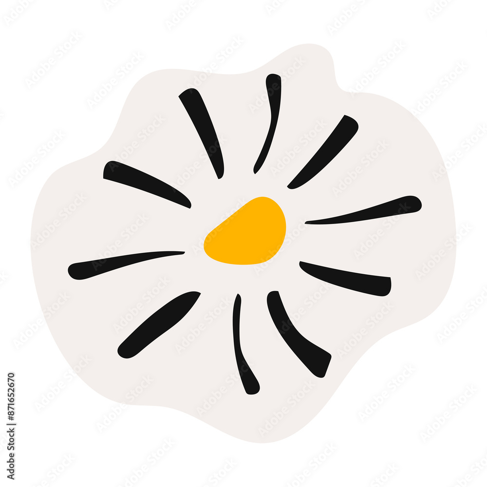 Obraz premium Daisy flower png sticker, aesthetic collage element