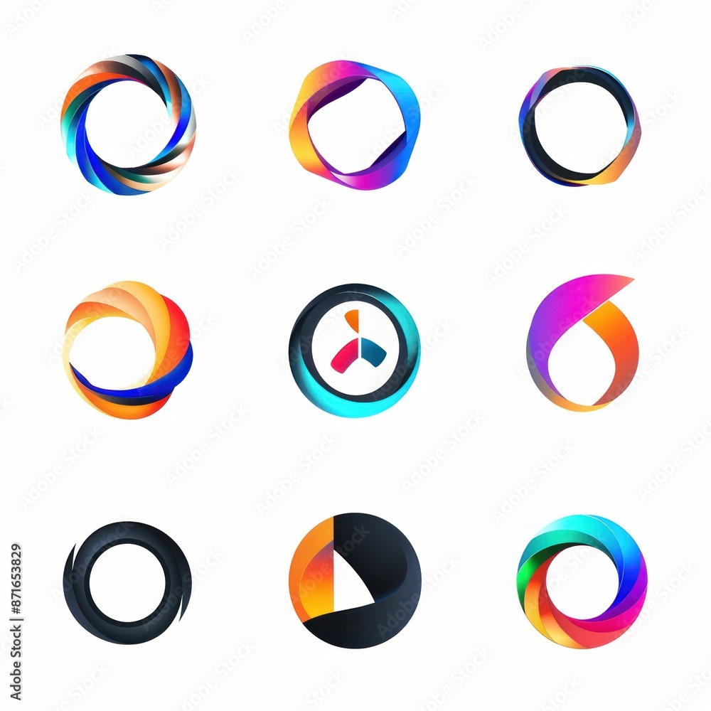 Abstract Circular Logo Designs Abstract Circular Logo Designs