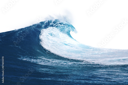 Obraz na plátně Ocean wave png border, transparent background