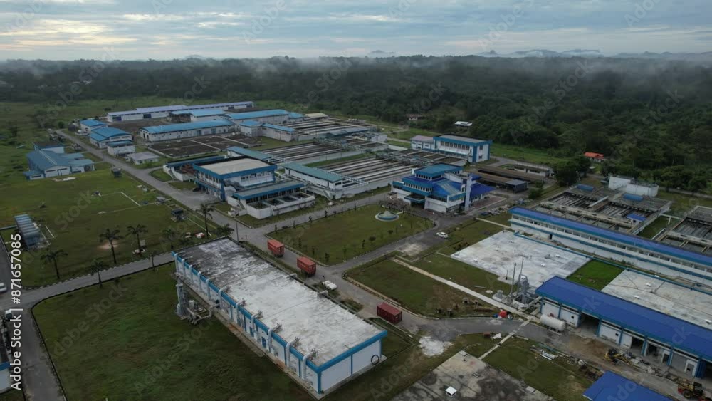 Batu Kitang, Malaysia - July 3 2024: The Water Treatment Plant Batu Kitang, Malaysia - July 3 2024: The Water Treatment Plant