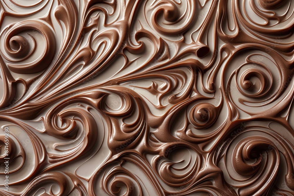 Abstract background of swirling brown liquid, resembling chocolate or caramel. Abstract background of swirling brown liquid, resembling chocolate or caramel.