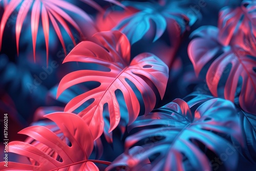 colorful tropical leaves professional photography photo