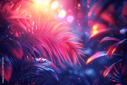 colorful tropical leaves professional photography photo