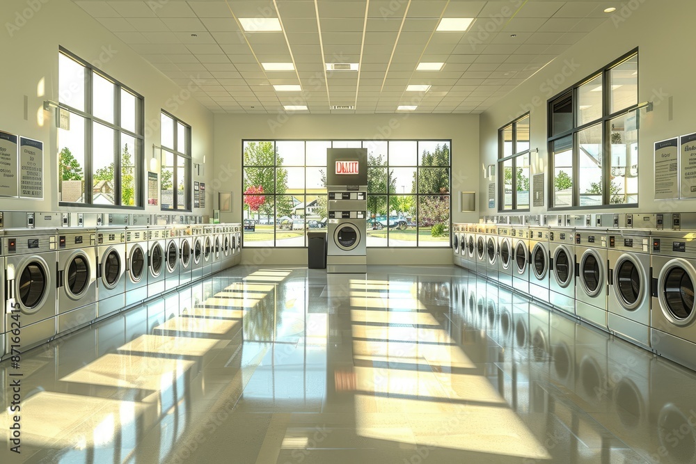 Obraz premium Laundry service area professional photography