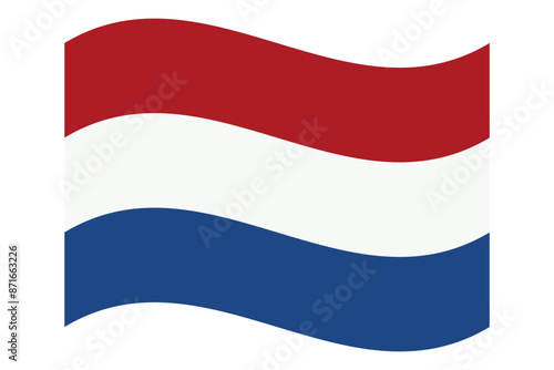 Wavy flag of Netherlands, isolated on transparent background. Flag of the Kingdom of the Netherlands. Vector illustration Free Download Wavy flag of Netherlands, isolated on transparent background. Flag of the Kingdom of the Netherlands. Vector illustration - GFXLoad