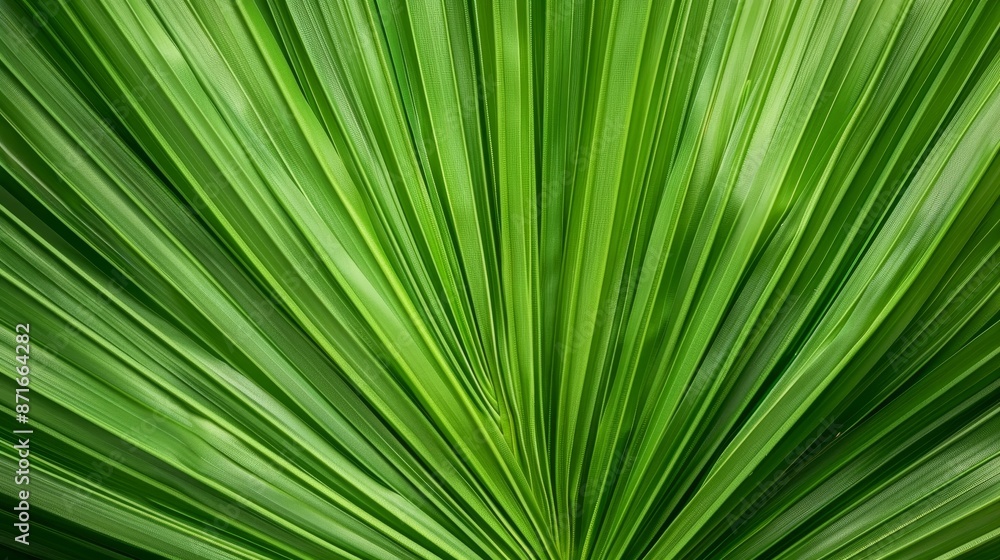 Nature's tropical green leaves close up with palm leaf texture Nature's tropical green leaves close up with palm leaf texture