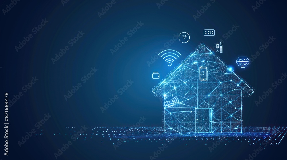 Smart Home Technology Concept - A Networked House Smart Home Technology Concept - A Networked House