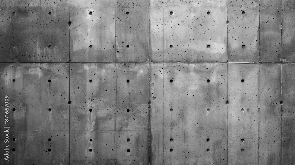 Concrete wall with small pores Concrete wall with small pores