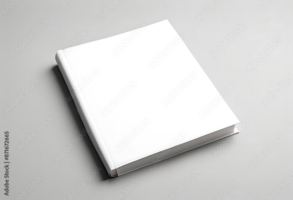 mockup of a blank cover white book on a grey background mockup of a blank cover white book on a grey background