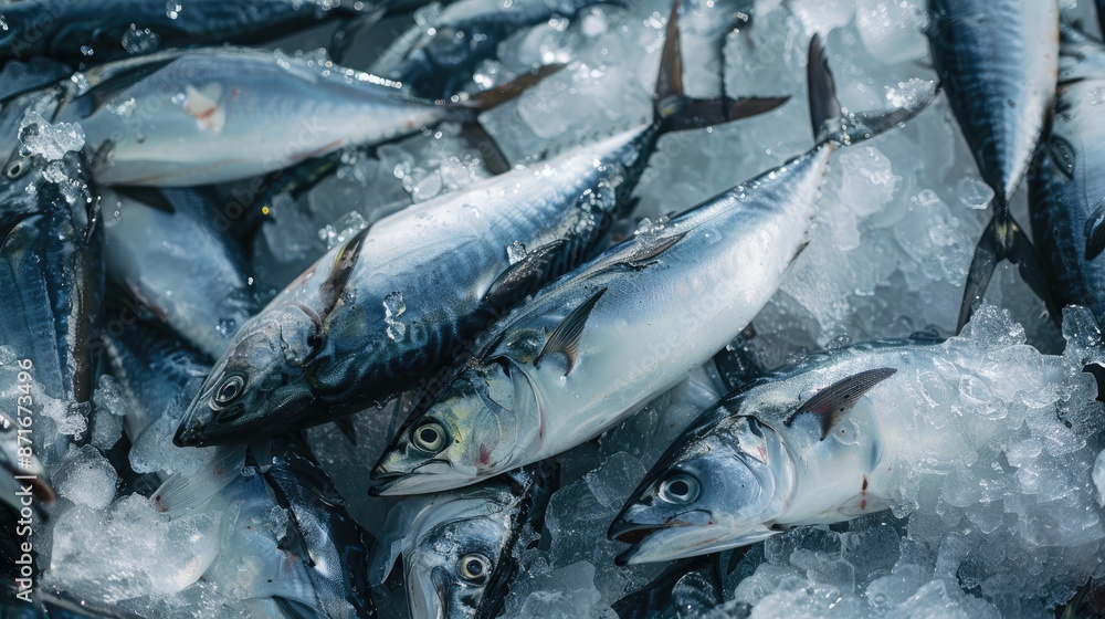 Obraz premium Wholesale Trade of Short Body Mackerel for Seafood Distributors