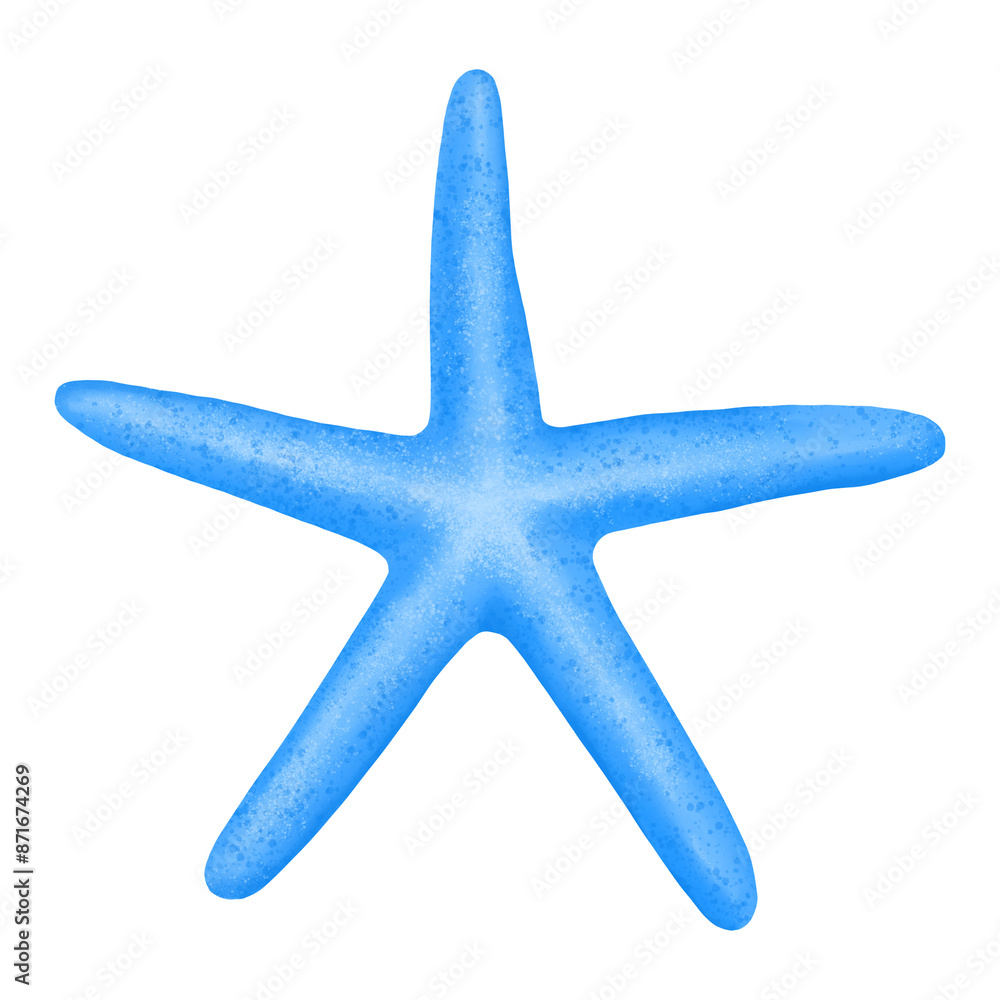 Blue starfish png sticker, animal illustration, transparent background Blue starfish png sticker, animal illustration, transparent background
