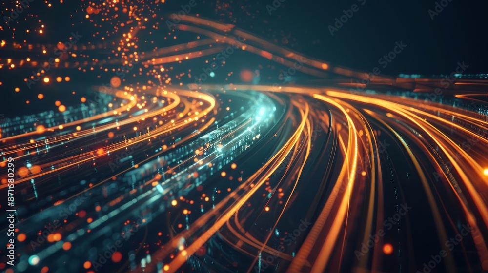 Abstract background with neon waves moving at high speeds. Great wallpaper for data transfers. Abstract background with neon waves moving at high speeds. Great wallpaper for data transfers.