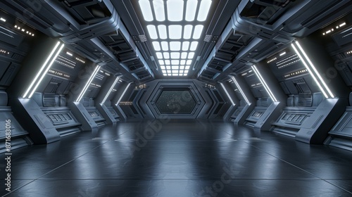 3D rendering of a space environment for your characters.