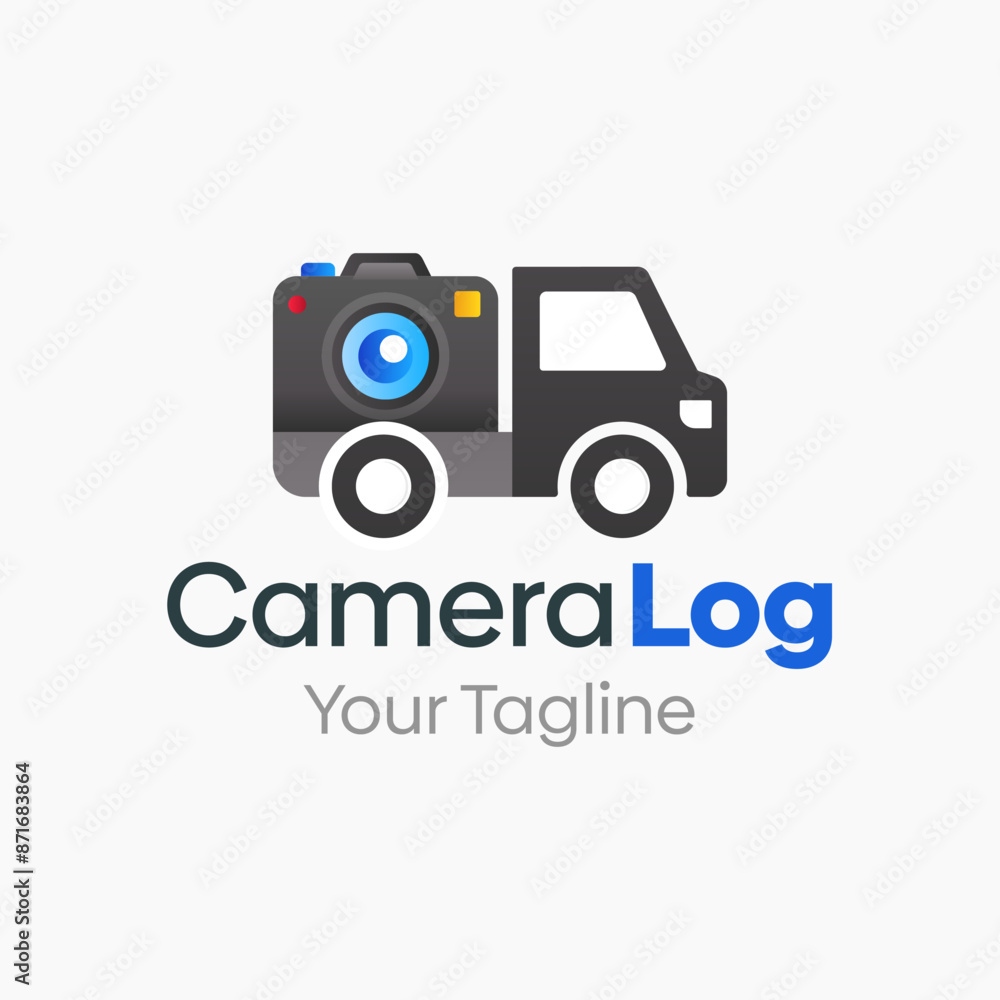 Camera Logistic Logo Vector Template Design. Good for Business, Startup, Agency, and Organization Camera Logistic Logo Vector Template Design. Good for Business, Startup, Agency, and Organization