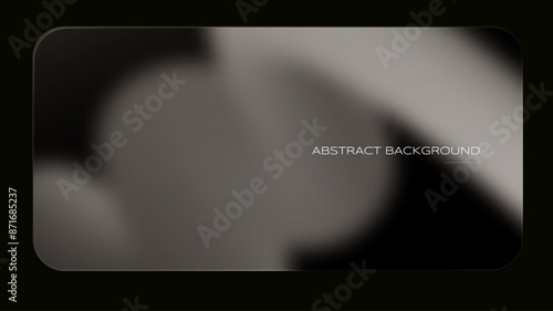 White grey gradient background and Glass morphism. Abstract template in a futuristic style. Effect of transparent blurred glass. Vector backdrop. Modern template for your ui, website, and posters