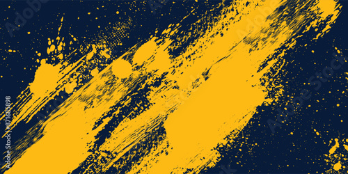 black and yellow abstract dirty grunge background