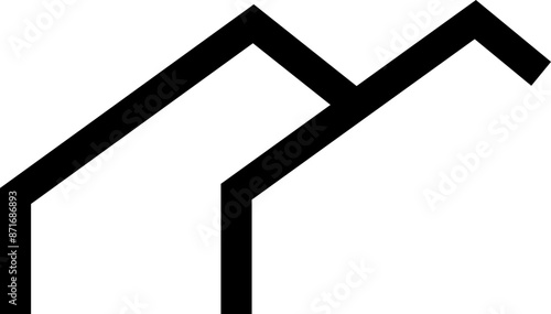 House or home roof fill icon. House top vector symbol for website, mobile app, infographic. Real estate home logo illustration for realtor, roof construction and repair icon on transparent background.
