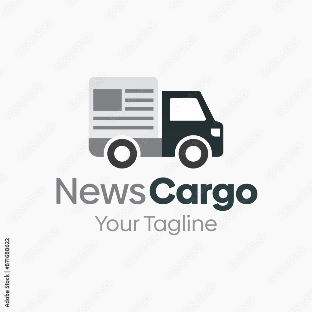 News Cargo Logo Vector Template Design. Good for Business, Startup, Agency, and Organization News Cargo Logo Vector Template Design. Good for Business, Startup, Agency, and Organization