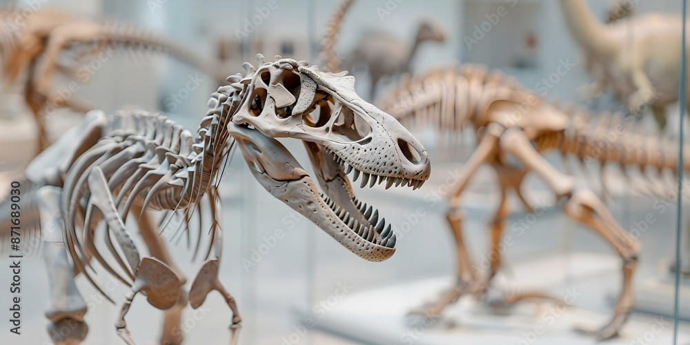 Explore dinosaur fossils at a prehistoric museum on a tour of ancient creatures. Concept Prehistoric Museum Tour, Dinosaur Fossils, Ancient Creatures, Paleontology Exploration, Educational Excursion Explore dinosaur fossils at a prehistoric museum on a tour of ancient creatures. Concept Prehistoric Museum Tour, Dinosaur Fossils, Ancient Creatures, Paleontology Exploration, Educational Excursion