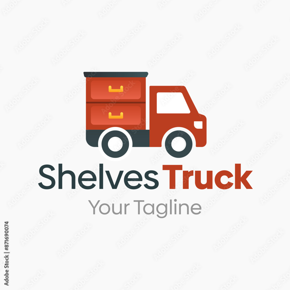 Shelves Truck Logo Vector Template Design. Good for Business, Startup, Agency, and Organization Shelves Truck Logo Vector Template Design. Good for Business, Startup, Agency, and Organization