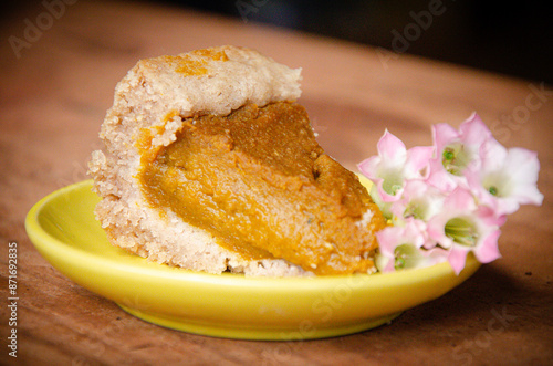 Pastel de calabaza postre sobremesa