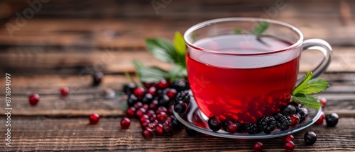 Elderberry tea, immunesupporting and fruity photo