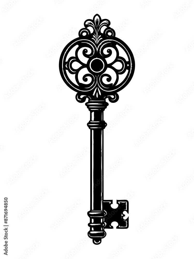 Obraz premium key silhouette