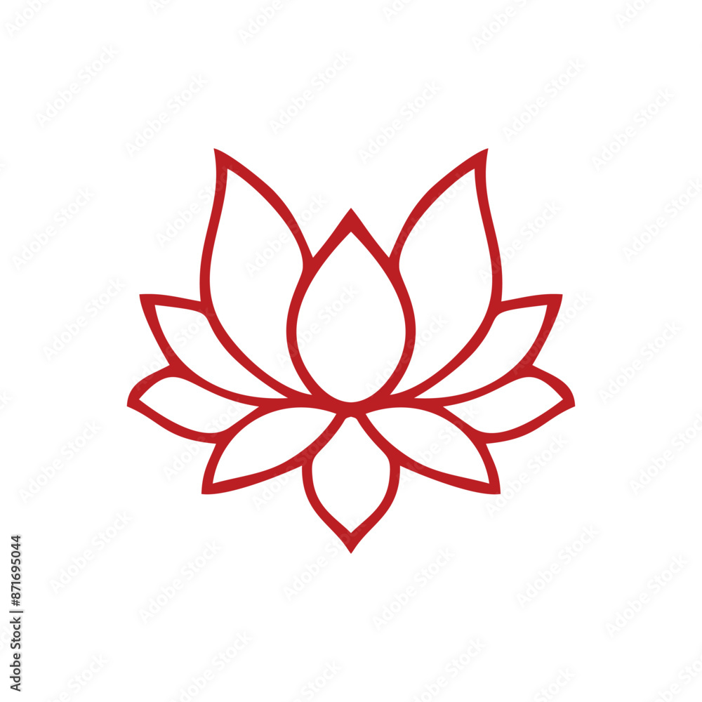 Fototapeta premium lotus logo design