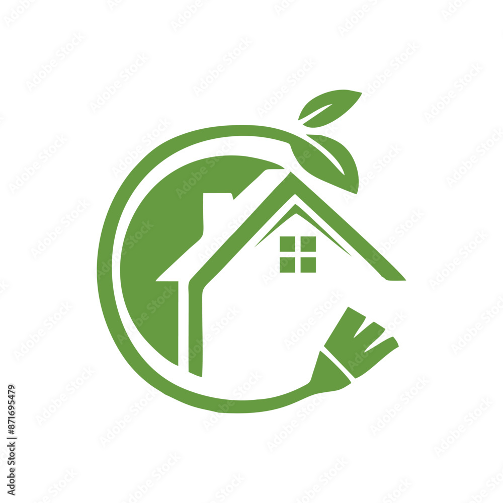 home cleaning logo design