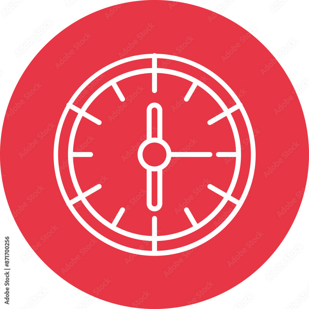 Clock line circle icon Clock line circle icon