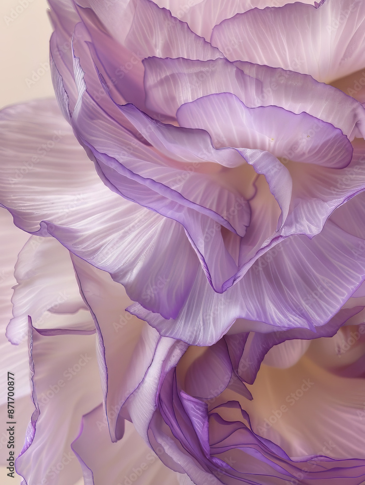 Purple Lila Floral Wall Art Background Poster