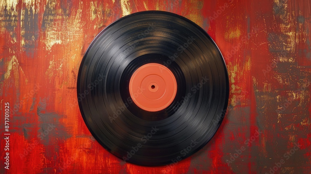 Obraz premium Vintage Vinyl Record with Cover