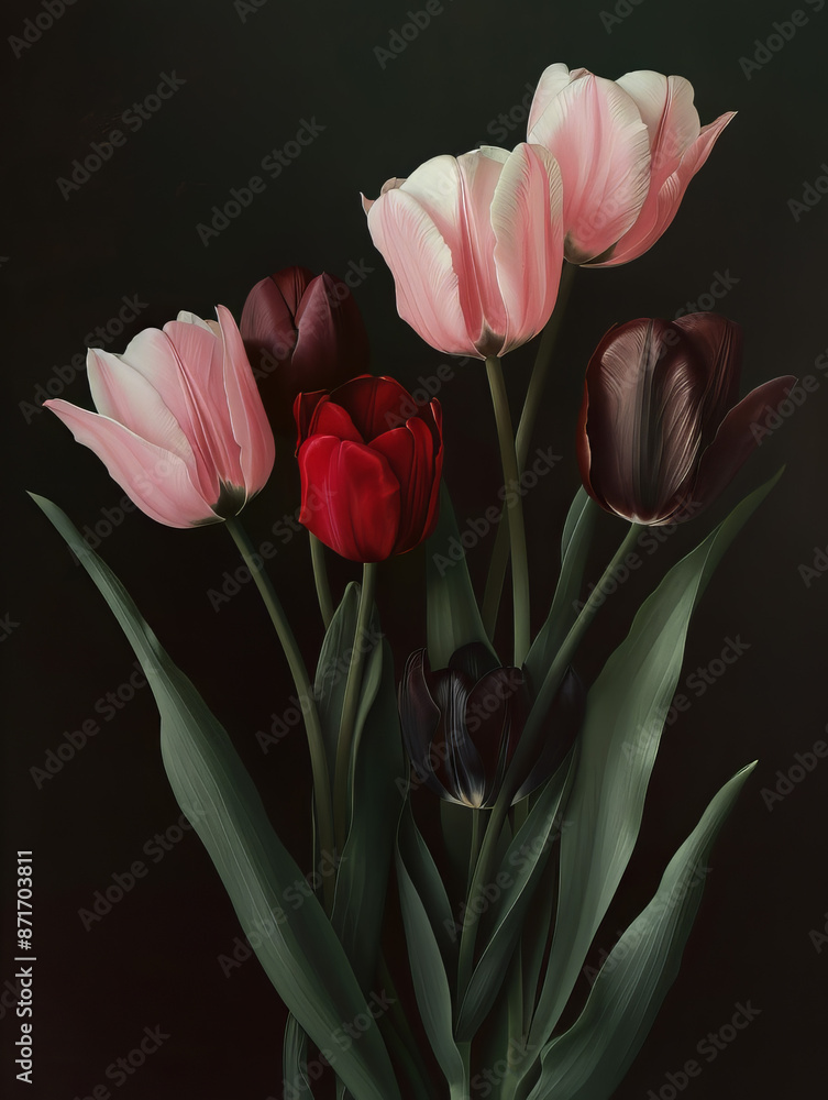 Lovely Painterly Flower Bouquet Lovely Painterly Flower Bouquet