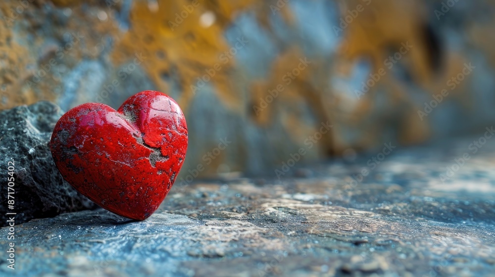 Obraz premium Valentine s Day symbol a red heart
