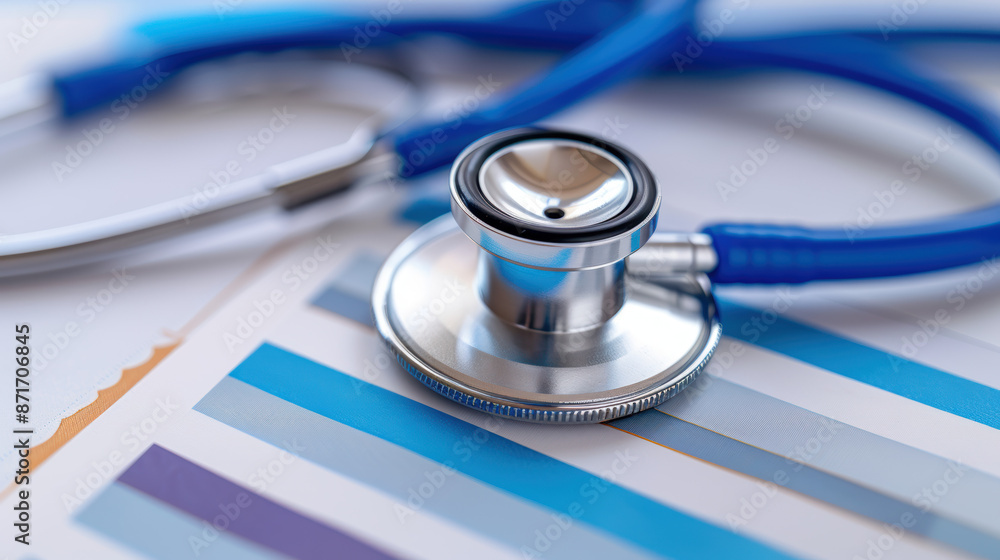 A stethoscope is on top of a stack of papers A stethoscope is on top of a stack of papers