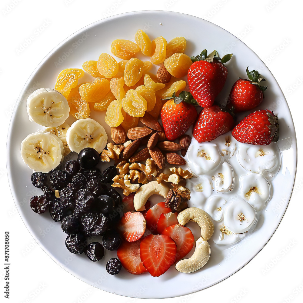 Healthy Bowl With Fruits and Nuts