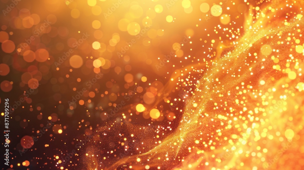 Abstract Golden Sparkles Background Abstract Golden Sparkles Background