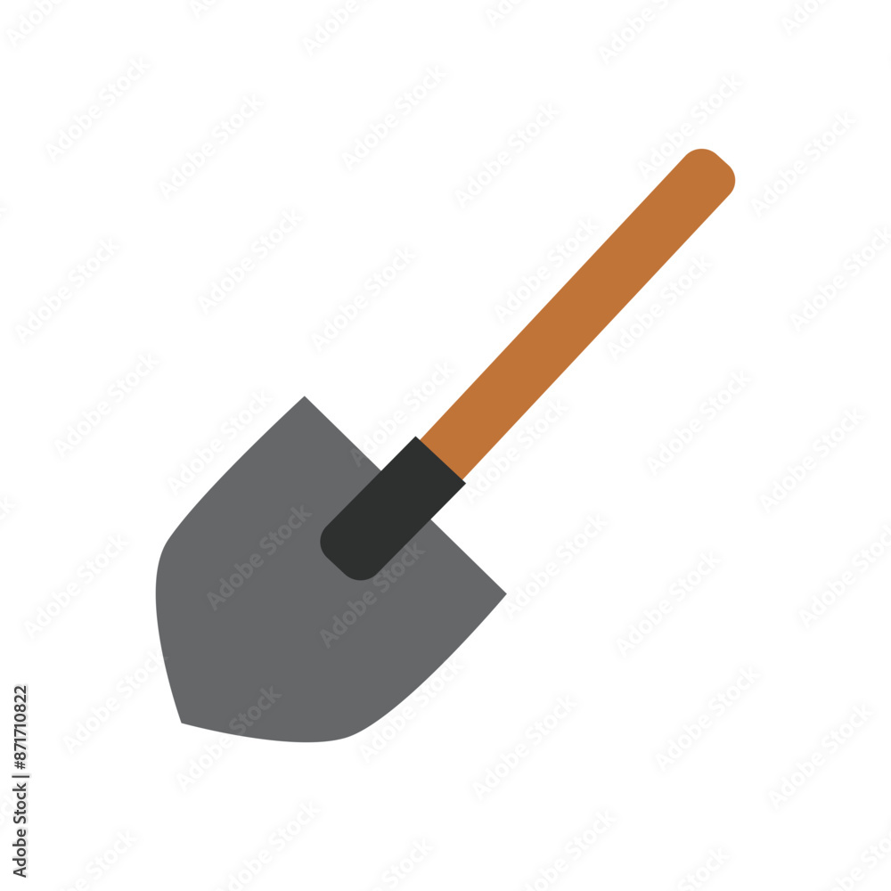 Simple garden shovel sign vector design | Shovel with handle vector icon | Shovel flat icon for website, banner, etc. Simple garden shovel sign vector design | Shovel with handle vector icon | Shovel flat icon for website, banner, etc.