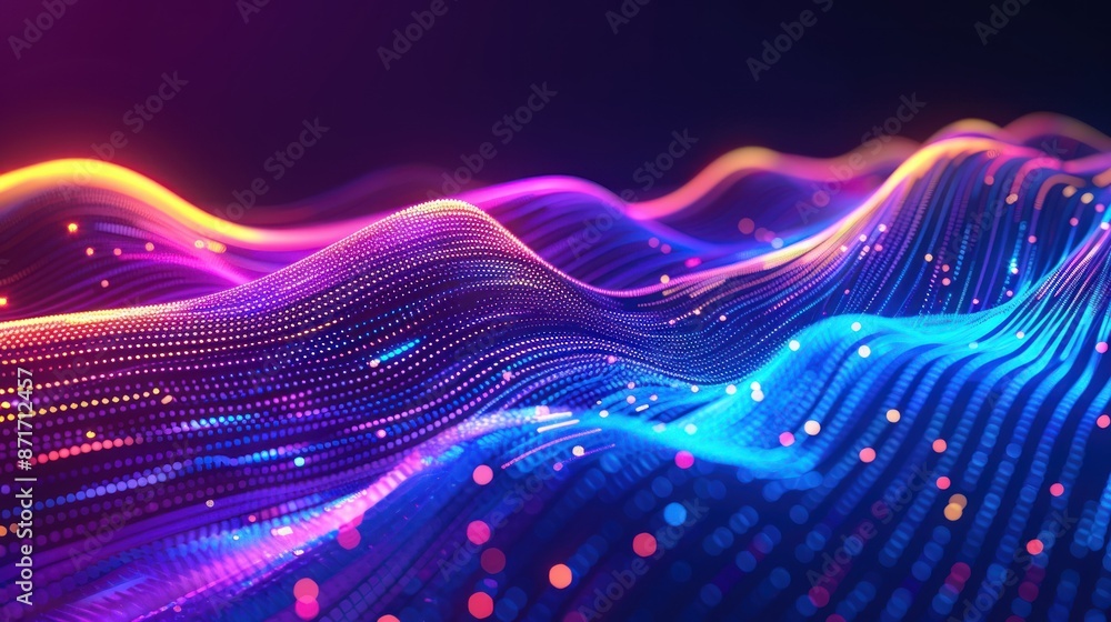 Abstract Neon Wave Pattern Abstract Neon Wave Pattern