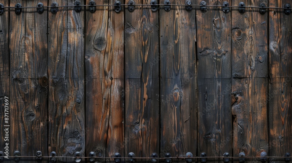 Old panel background with a dark wood texture Old panel background with a dark wood texture